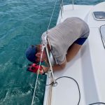 Mit der Heißluftpistole geht der Lack besser ab als per Hand!