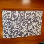 Alter Vorhang in unserem Schlafzimmer.